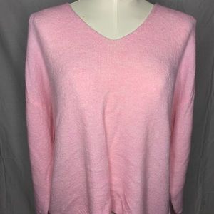 H&M large pink cozy sweater